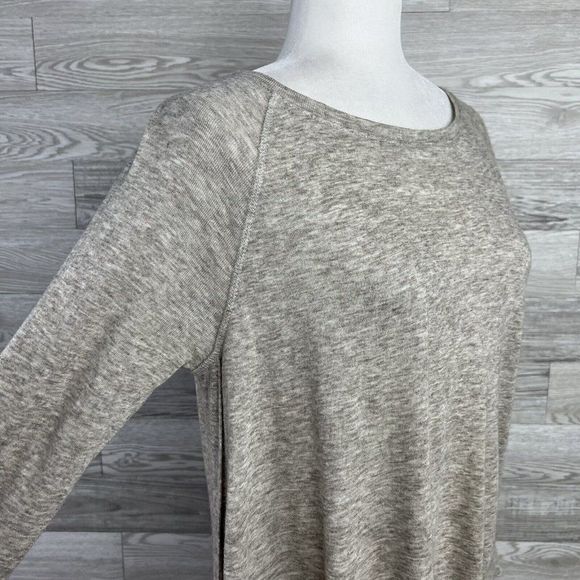 Roots Canada Women’s Small Gray Open Sides Sweater Wool Blend Unique Sweatshirt - Picture 2 of 7